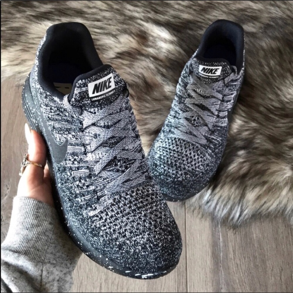 NWT Nike lunarepic flyknit 2 Oreo - Picture 6 of 8